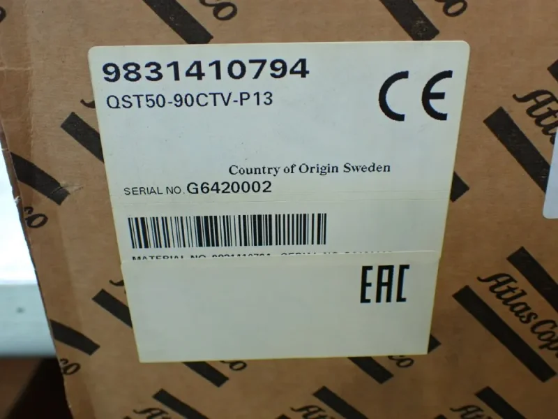 ATLAS COPCO ELECTRIC NUTRUNNER.  FACTORY SEALED.  -  QST50-90CTV-P13
