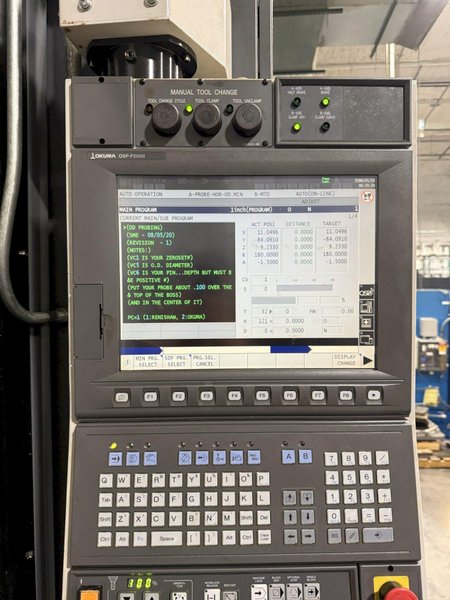 Okuma Millac 800VH 5 Axis CNC Universal Machining Center – Pallet Changer Mill