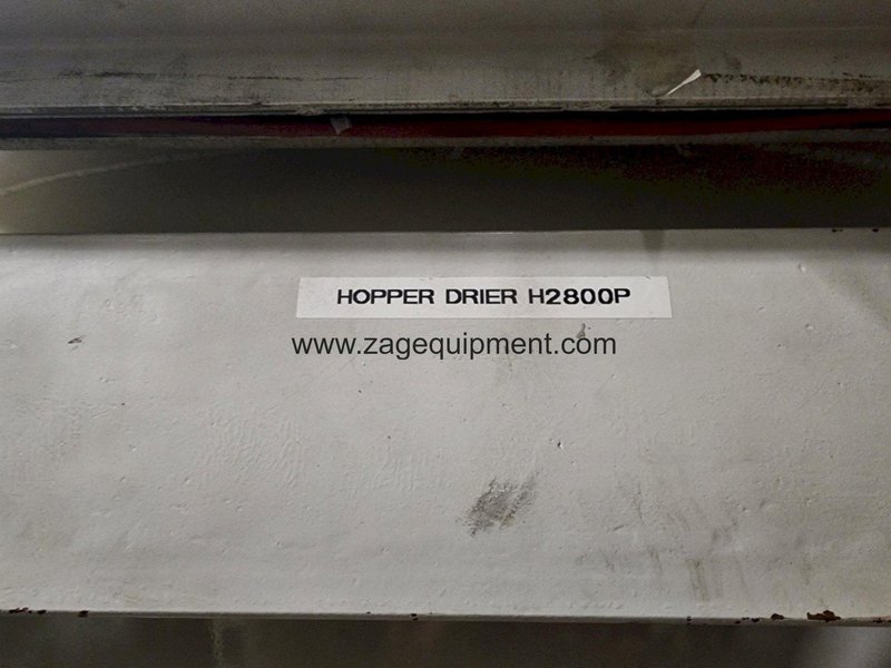 Matsui Used DMZ-1400 Material Dryer, 2,100 lbs/hr, Hopper Capacity 4,250 lbs., 460V, Yr. 2000