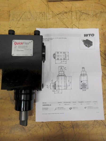 WTO QuickFlex Live Tool Holders for Eurotech Biglia T3, (1ea) Radial and Axial ER25 Collet Type, ***NEW IN BOXES**- Auction Item