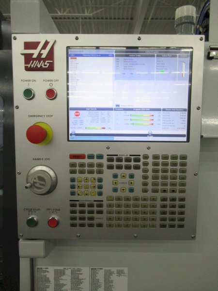 Haas TM-2P CNC Toolroom Mill, 40"x16"x16", 6K RPM, 10 Station ATC, Probing, Coolant System - Only 975 Spindle Hours!