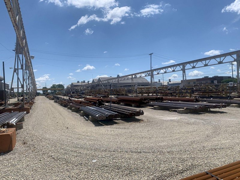 10 TON X 60' X 1000' P&amp;H OVERHEAD SELF STANDING YARD CRANE SYSTEM: STOCK #13150