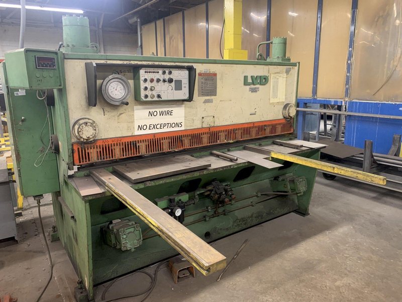 1/4" X 6' LVD TYPE6-OH-25 MVB 20/6.35 HYDRAULIC SHEAR