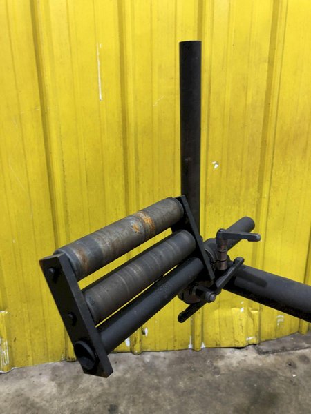 3,500 LB X 40" DYNAMIC FEEDS MODEL #PH-1000 MOTORIZED PALLET TYPE HORIZONTAL COIL REEL DECOILER: STOCK #17300