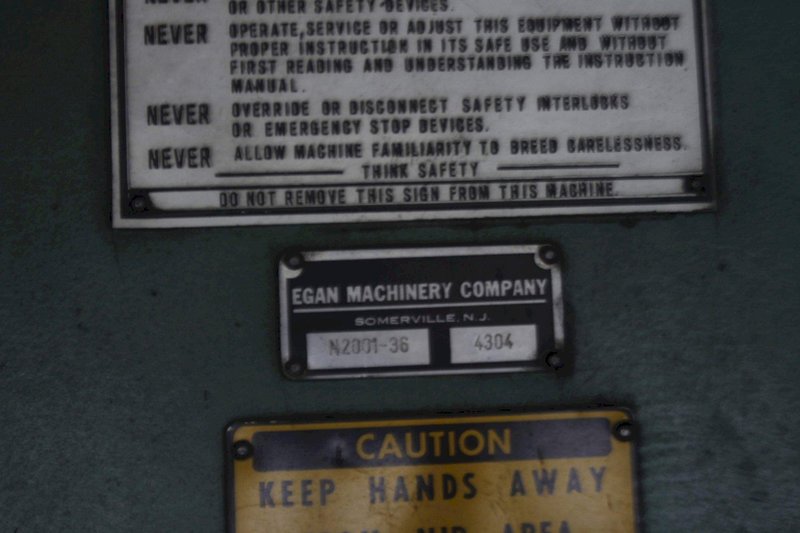 10,000 LB X 48&quot; EGAN NON MOTORIZED COIL REEL: STOCK #71508