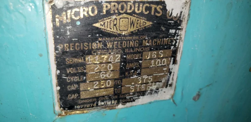 3/8" Microweld J6S Butt Welder