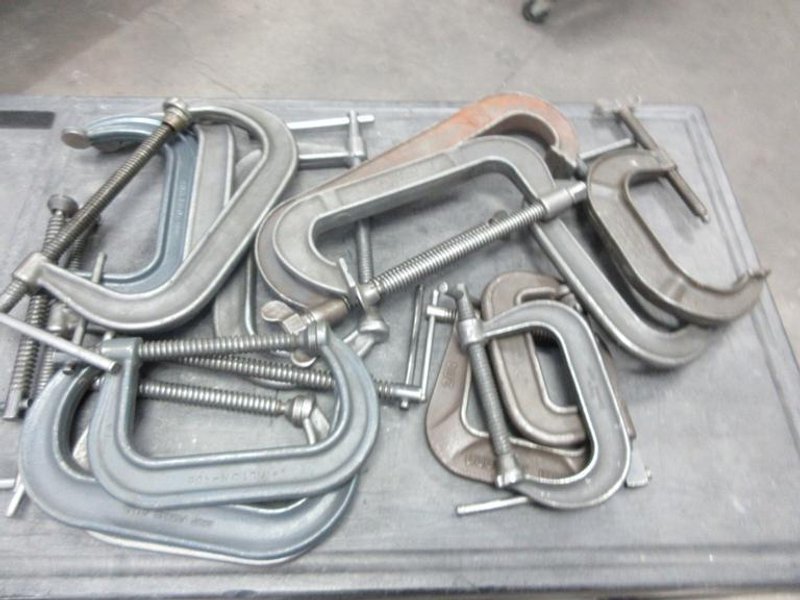 Large Variety of C-Clamps- Auction Item