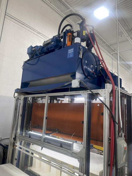 50 ton Macrodyne Model MPZ-50 4-Post Used Hydraulic Press For Sale, Year 2008