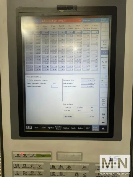 2545 TON 385 OZ OR 442 OZ LS MTRON MODEL THE ONE 2300 HYBRID INJECTION MOLDING MACHINE MFG 2021/2019 (4) AVAILABLE