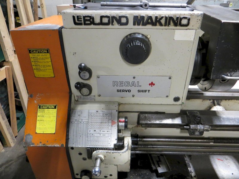 19" X 58" LEBLOND MAKINO REGAL INCH-METRIC SERVO SHIFT ENGINE LATHE