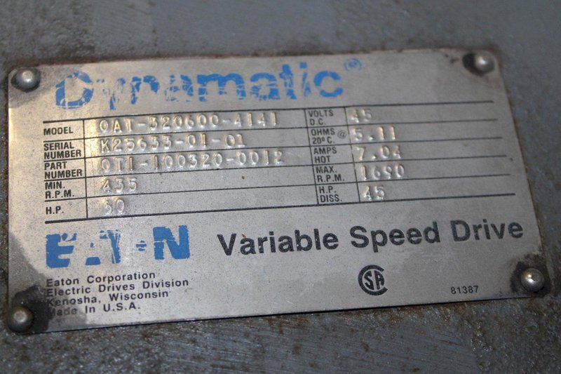 60 HP EATON DYNAMIC VS DRIVE MOTOR