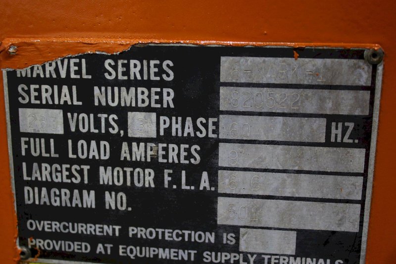 MARVEL SERIES 8 MARK 1 VERTICAL BANDSAW: STOCK #75946
