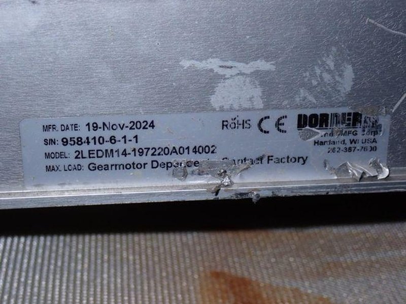 DORNER 14" X 236" POWER BELT CONVEYOR  -  2LEDM14-197220A014002