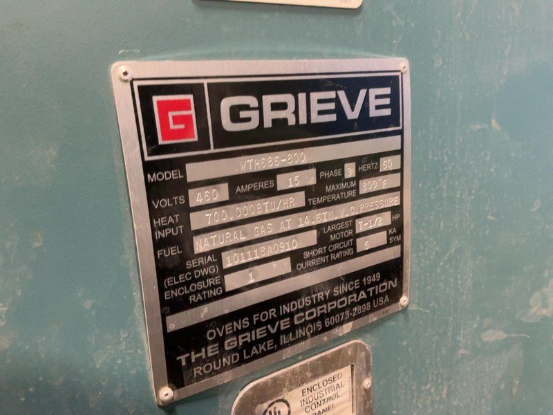 GRIEVE 72” X 96” X 78” INDUSTRIAL OVEN   -  WTH686-800