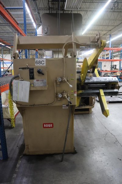 Bliss SC2-500 500 Ton Straight Side Punch Press, Double Crank, 12" Stroke, with Rowe Press Feed, Controls and Coil Reel- Auction Item