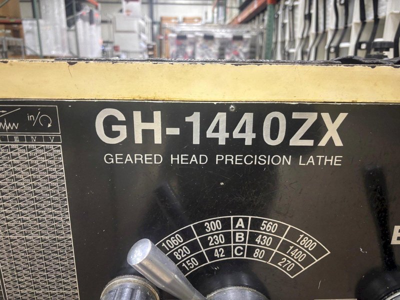 14&quot; X 40&quot; JET MODEL #GH-1440ZX GAP BED ENGINE LATHE, 3-1/8&quot; HOLE: YOBRO #24464