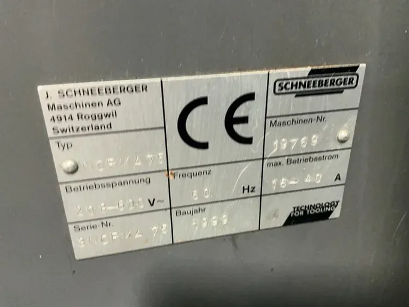 SCHNEEBERGER 12” X 36” CNC TOOL AND CUTTER GRINDER  -  NORMA75