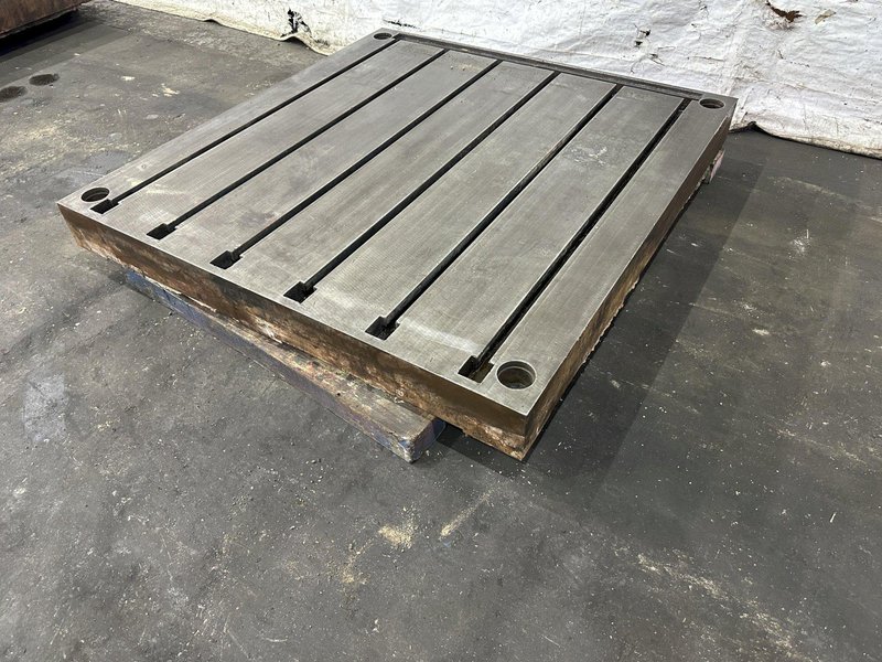 66&quot; X 62&quot; X 6&quot; LAKE SHORE T-SLOTTED FLOOR PLATE: STOCK #78749