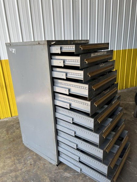10 DRAWER EQUIPTO 28&quot; X 30&quot; X 59&quot; TOOL STORAGE CABINET STOCK #3096