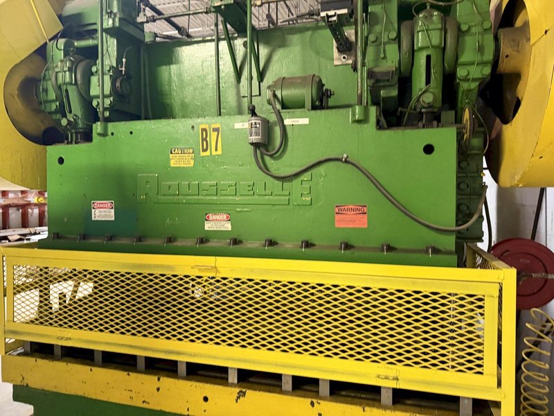 100 TON ROUSSELLE 10B80 DOUBLE CRANK GAP FRAME PRESS. STOCK # 0759726