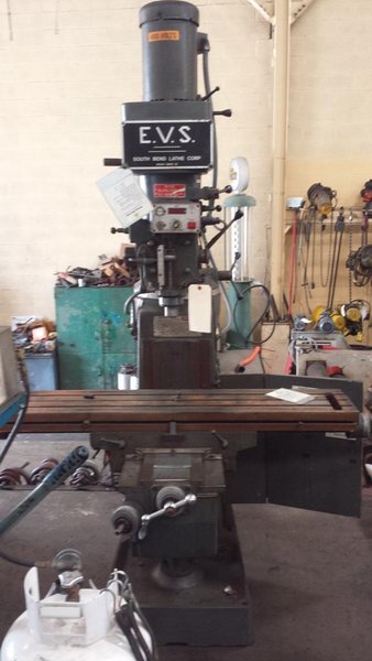 5 HP SOUTHBEND RAM TYPE VERTICAL MILL: STOCK #62333