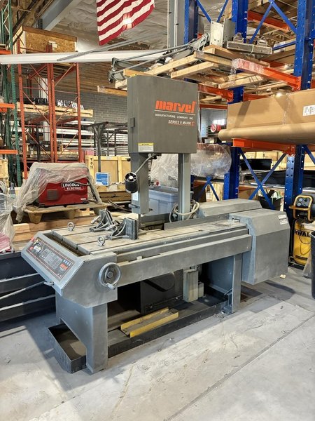 18″ x 22″ Marvel Series 8 Mark-II Vertical Tilt-Frame Bandsaw, 2017 – Less than 10 Hours