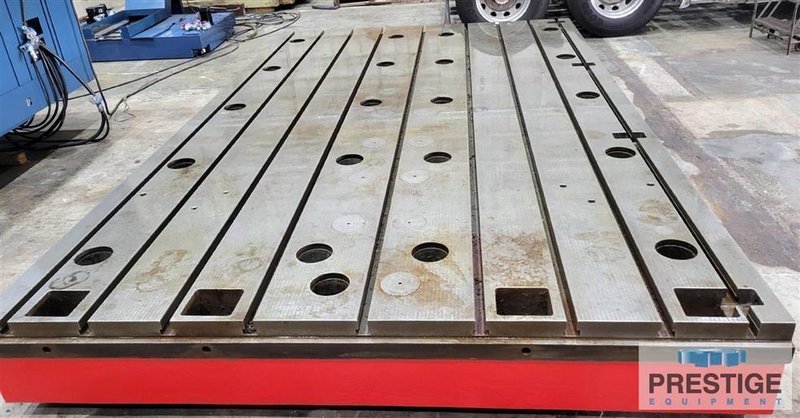 (2) 118&quot; x 197&quot; x 16&quot; T-Slotted Cast Iron Floor Plates