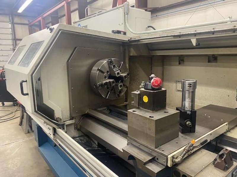 Romi C680 CNC Lathe, 2012 – Tailstock, Chip Conveyor