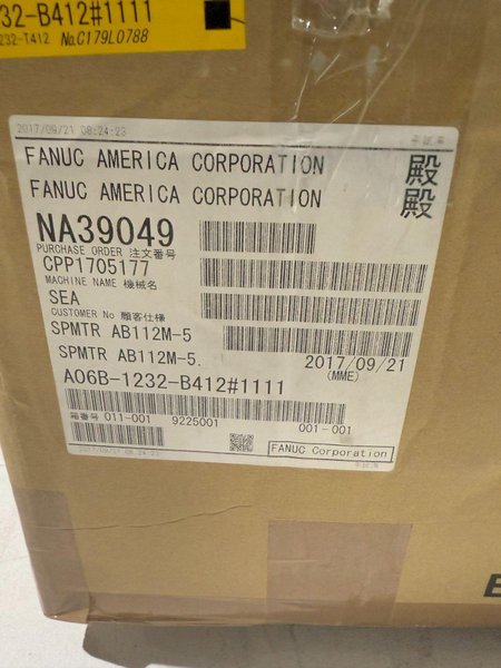 FANUC A06B-1232-B412 SPINDLE NEW WITH BOX