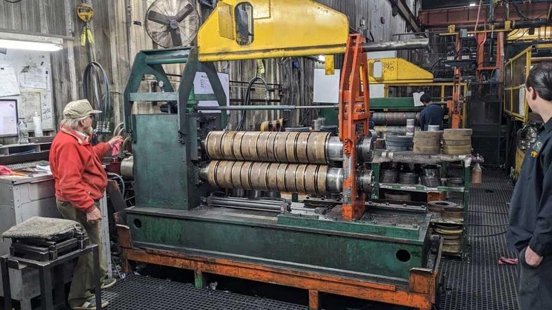 60" x 7.00" x 50,000# Cincinnati/Herr Voss Slitting Line