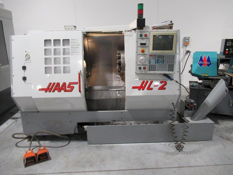Haas HL-2 CNC Lathe Turning Center, 5C Closer, Programmable Tailstock, Chip Auger