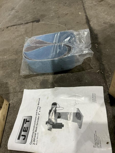 3" X 79" JET MODEL #BG 379-1 BELT GRINDER, NEW 2022: YORBO #24967