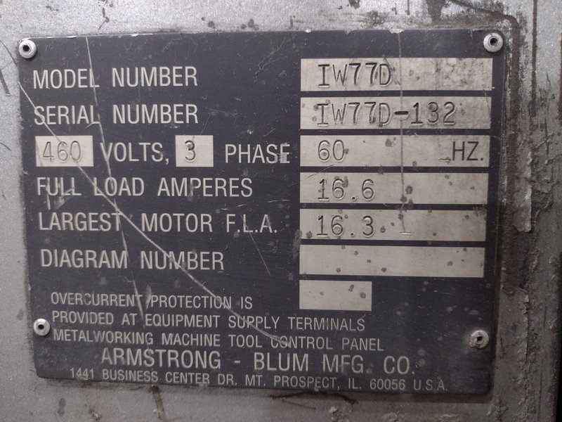 88 TON SPARTAN MODEL #IW77D HYDRAULIC IRONWORKER: STOCK #19243