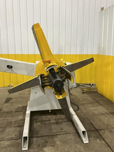 4,500 LB X 24" PA INDUSTRIES MODEL #SRA4524 MOTORIZED UNCOILER COIL REEL : YOBRO #25103