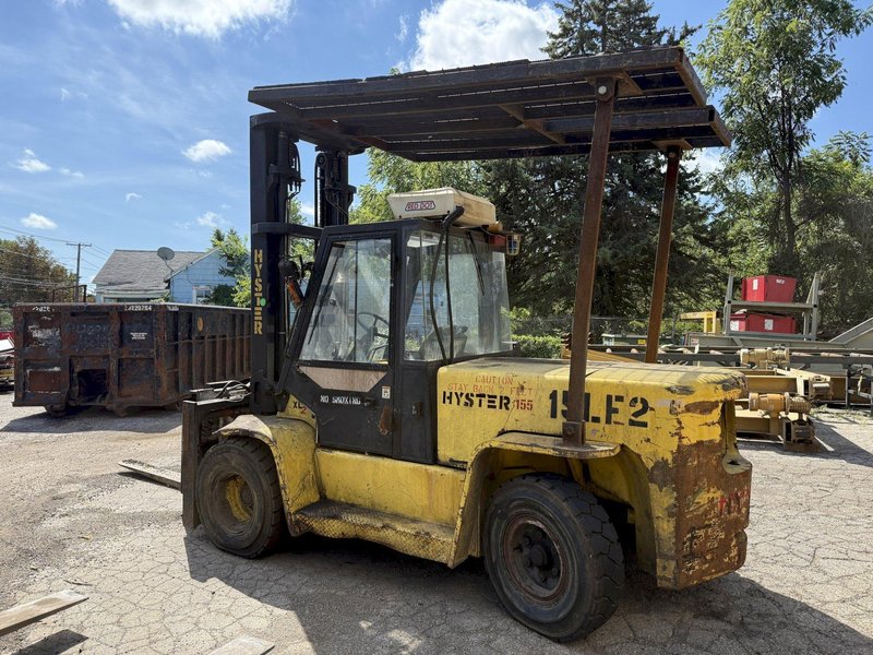 15,500 LBS HYSTER MODEL #H155 XL2 YARD FORKLIFT: STOCK #23610
