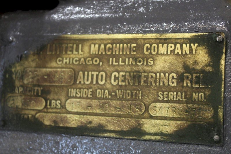 2,500 LBS X 18" LITTELL COIL REEL: STOCK #68215