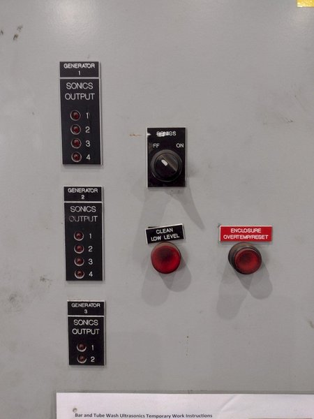 4&quot; CAPACITY ULTRASONIC BAR &amp; TUBE CONTINUOUS WASHER: STOCK #22589