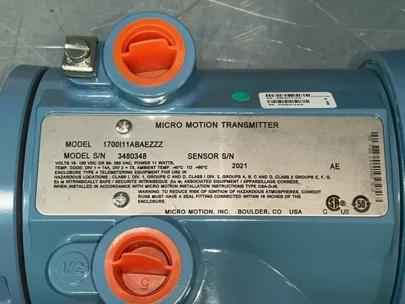 MICRO MOTION FLOW TRANSMITTER  -  1700I11ABAEZZZ