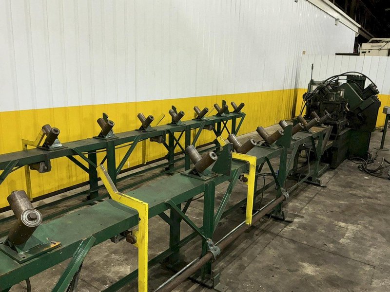 6" x 6" x 1/2" CONTROLLED AUTOMATION MODEL #ABL-74 AUTOMATIC ANGLE PUNCH &amp; SHEAR LINE: STOCK #24935