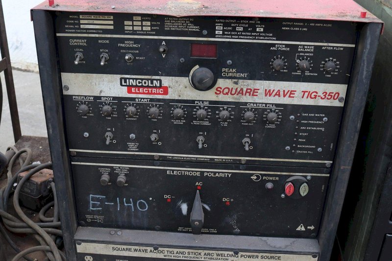 LINCOLN MODEL SQUARE WAVE TIG 350 WELDER: STOCK #73269