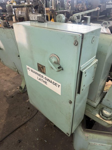 WARNER &amp; SWASEY NO.3 TURRET LATHE WITH TAPER ATTACHMENT. STOCK # 0874326