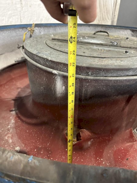 12 C.U. F.T  VL/RAMPE SB-12-CWC VIBRATORY FINISHER. STOCK # 0151824.