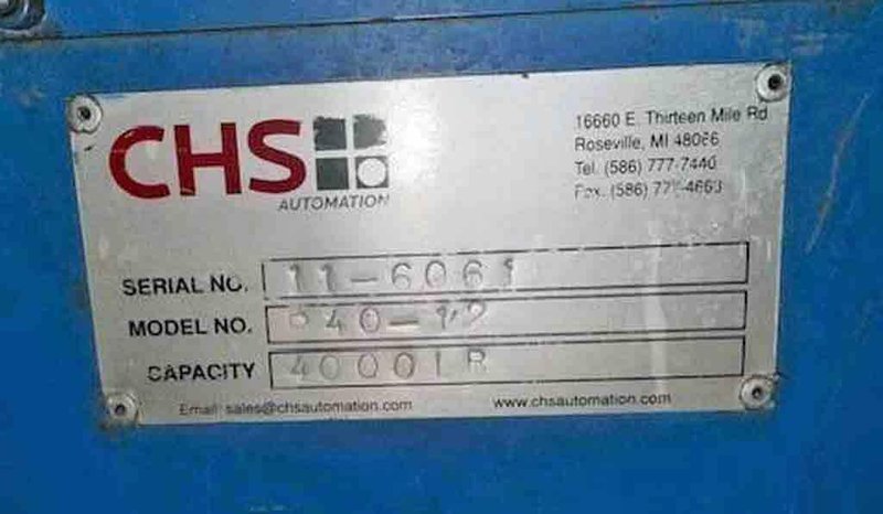 4,000# x 20" Minster/CHS Uncoiler