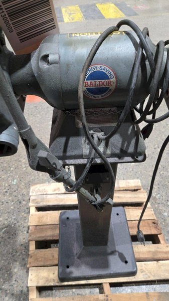 BALDOR 7307 PEDESTAL GRINDER 115/230V 1/2HP 3600 RPM USED