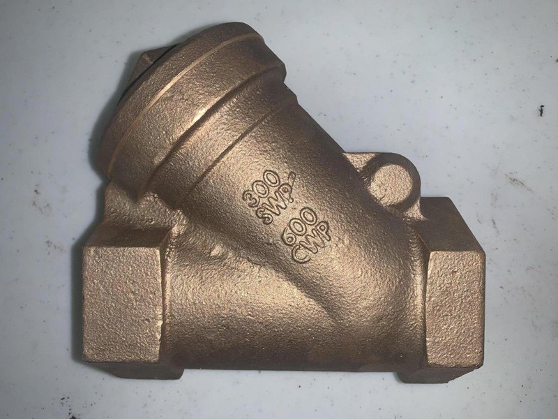 NIBCO NL2QA08 T-221-A WYE STRAINER WITH #20 MESH STAINLESS STEEL WIRE SCREEN, 3/4 IN, THREAD CONNECTION, DOMESTIC STOCK #16394