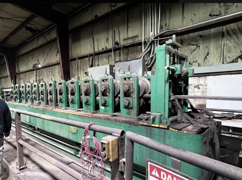 12 STAND X 2.5&quot; ARBOR X 18&quot; ROLLSPACE YODER MODEL #M2-1/2 ROLLFORMER STOCK# 4108