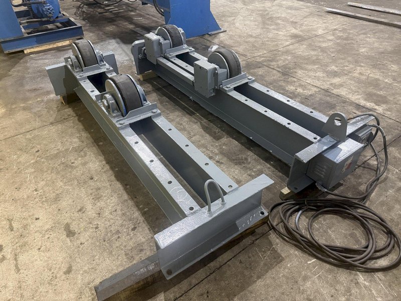 20,000 LB (10 TON) ARONSON MODEL #WRD10 POWERED TANK TURNING ROLLS, DRIVE &amp; IDLER: YOBRO #25144