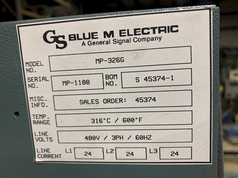 Blue M 326 Batch Oven