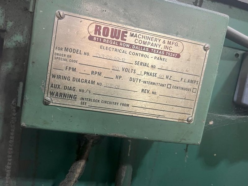 20000 LB X 50&quot; X .230&quot; ROWE CUT TO LENGTH LINE