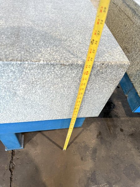 48" X 96" X 14" ROCK OF AGES GRANITE SURFACE PLATE W/ STAND. STOCK # 0756326